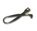 18  inch Serial ATA Right Angle Cable Black w/ Metal Latch - Coolerguys