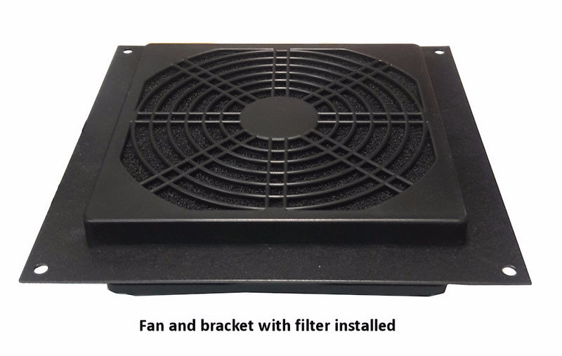 Coolerguys Single 120mm Bracket Kit with Fan and Filter - Coolerguys