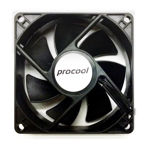 Pro Cool 80x80x25mm 3 Pin 12 Volt Thermistor Fan-SXT80 - Coolerguys