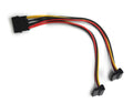 SATA Power Cable with Dual right angle SATA plug crimping type connector - Coolerguys