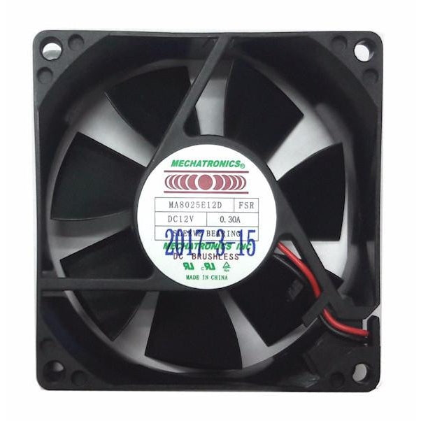 Mechatronics  80x80x25mm Extra High Speed 12 Volt Fan MA8025E12D-FHR - Coolerguys