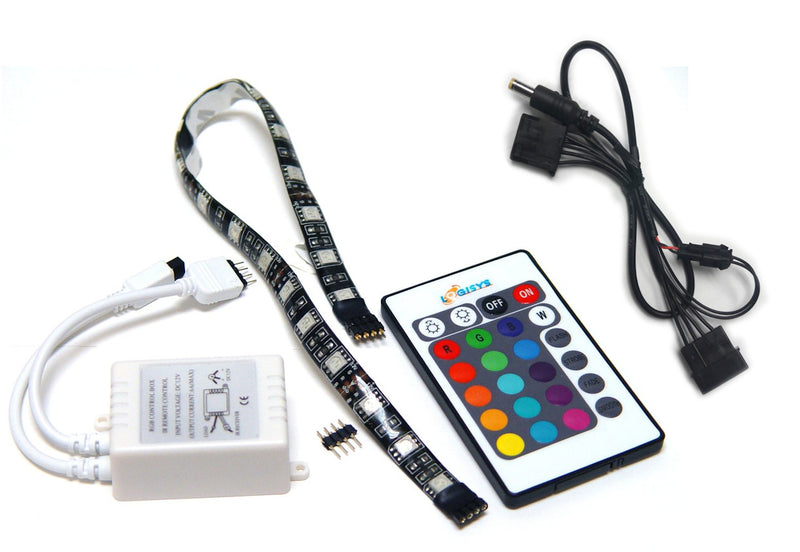LOGISYS RGB LED Strip and IR Control #LDXRM12C - Coolerguys