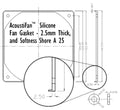 Anti-Vibration Soft Silicone Fan Gaskets - Coolerguys