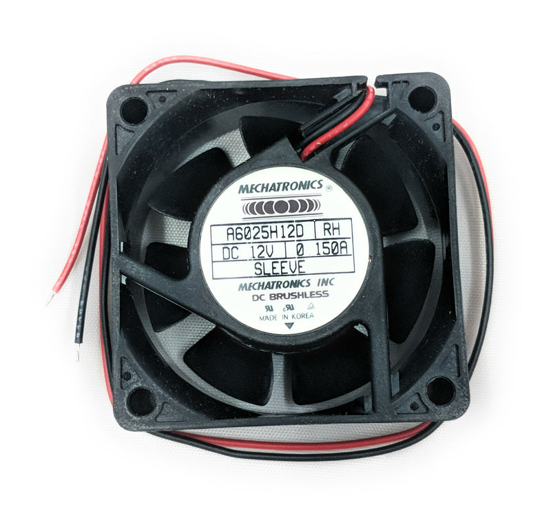 Mechatronics 60x25mm Fan 12V Bare Leads 13" Wires A6025H12D-RH - Coolerguys
