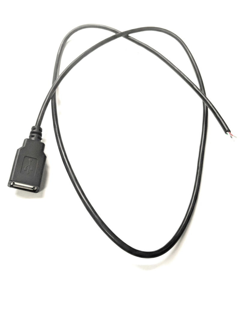 USB Female A to Bare Wire 30" - Coolerguys