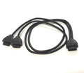 4-Pin Molex power splitter 6 inch wired and 12, 18, 30 and 36 inch Black Sealed - Coolerguys