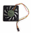 Everflow 70x70x10mm Dual Ball Bearing 12 Volt Fan-R127010BH - Coolerguys