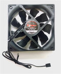Enermax 120x120x25mm All Black Magma Cooling Fan UC-MA12  ED122512M-OD - Coolerguys