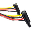 SATA Power Cable with Dual right angle SATA plug crimping type connector - Coolerguys