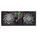 Coolerguys PRO-Metal Dual 120mm Deluxe LED Cabinet Cooling Kit with Gentle Typhoon fans CABCOOL 1202-Deluxe--MGTF - Coolerguys