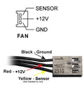 Coolerguys 120x120x25mm 3 Pin Fan Low/Medium/High Speeds - Coolerguys