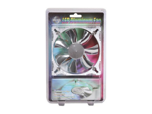 Evercool 120x120x25mm Aluminum Medium Fan with or without with Blue LEDS ALED12025B2 - Coolerguys