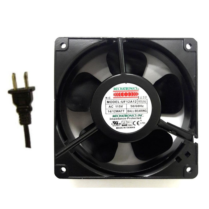 Mechatronics 120x38mm 115V low speed IP55 Rated AC Fan UF12A12-BTLNR - Coolerguys