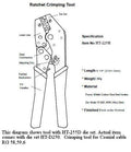 Crimping tool for Coaxial cable RG 58,59,6 #HT-2250 - Coolerguys