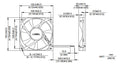 Delta 120x120x25mm High Speed Fan with Locked Rotor Sensor AFB1212H-R00 - Coolerguys