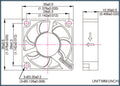 Evercool 35x35x10mm 12 Volt High Everlube Bearing Fan with 2 pin connector P/N-EC3510H12E - Coolerguys