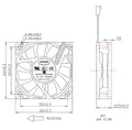 Everflow Ultra High Speed Fan 60x60X15mm-R126015BU - Coolerguys