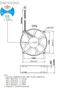 Dynatron Top Motor Circular 92x92x25mm 12 Volt PWM Fan DF129225BM-PWMG Fan-P985 - Coolerguys