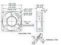 Mechatronics 120x120x38mm 230 Volt High Speed Fan UF12A23-BTHR - Coolerguys