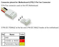 3-Pin Male Fan Connector, Molex 2510 - Coolerguys