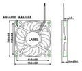 Everflow 70x70x10mm Dual Ball Bearing 12 Volt Fan-R127010BH - Coolerguys