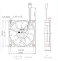 Everflow 70x70x15mm PWM Dual Ball Bearing 12 Volt Fan-R127015BU - Coolerguys