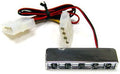 5 LED Amber  Lazer Light, w/ 12 Volt 4-Pin Plug - Coolerguys