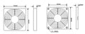 50mm (3) Part Fan Filter Grill - Coolerguys