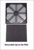 Coolerguys Single 120mm Bracket Kit with Fan and Filter - Coolerguys