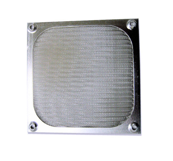 80mm Aluminum Fan Filter Silver - Coolerguys