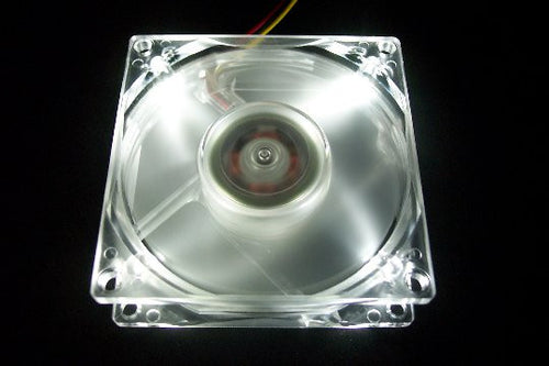 80mm Galaxy Crystal Fan with 4 white leds - Coolerguys