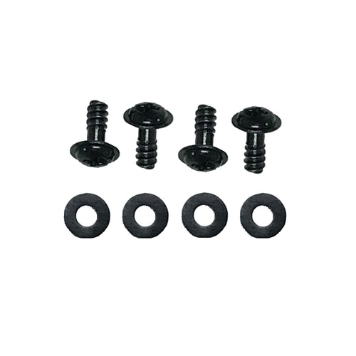 Coolerguys Black Fan Screws with Anti-Vibration Washers (4 pack) - Coolerguys