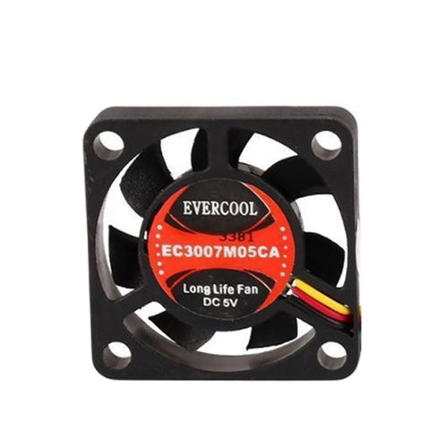 Evercool 30x30x7mm Medium Speed 5V DC Fan EC3007M05CA with 3 wire/pin connector