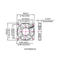 Evercool 70x70x10mm 5 Volt Fan EC7010LL05EA