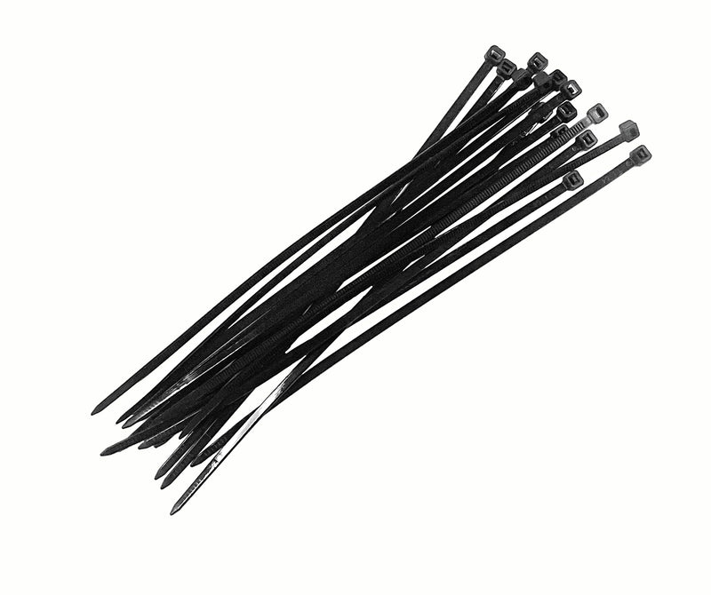 Nylon  Multi-Purpose Tie Black 7 Inch (pack of 15) - Coolerguys
