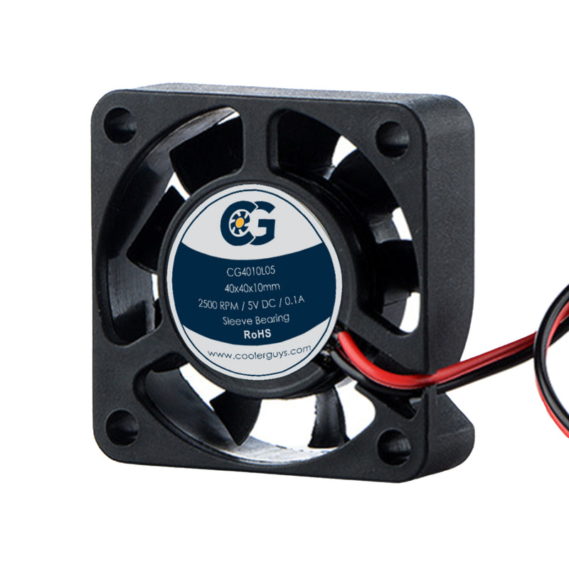 Coolerguys 40mm (40x40x10) Quiet 5V DC Small Fan