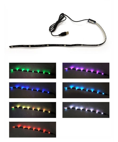 Antec Advance Accent USB Powered Bias Strip Lighting RGB Multi Color for Computer or TV