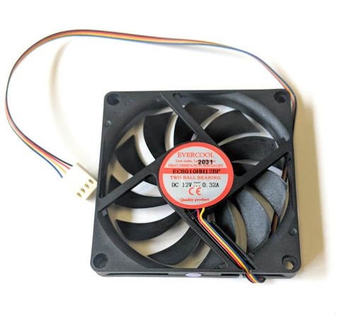 Evercool 80x80x10 12V PWM High Speed Fan EC8010HH12BP