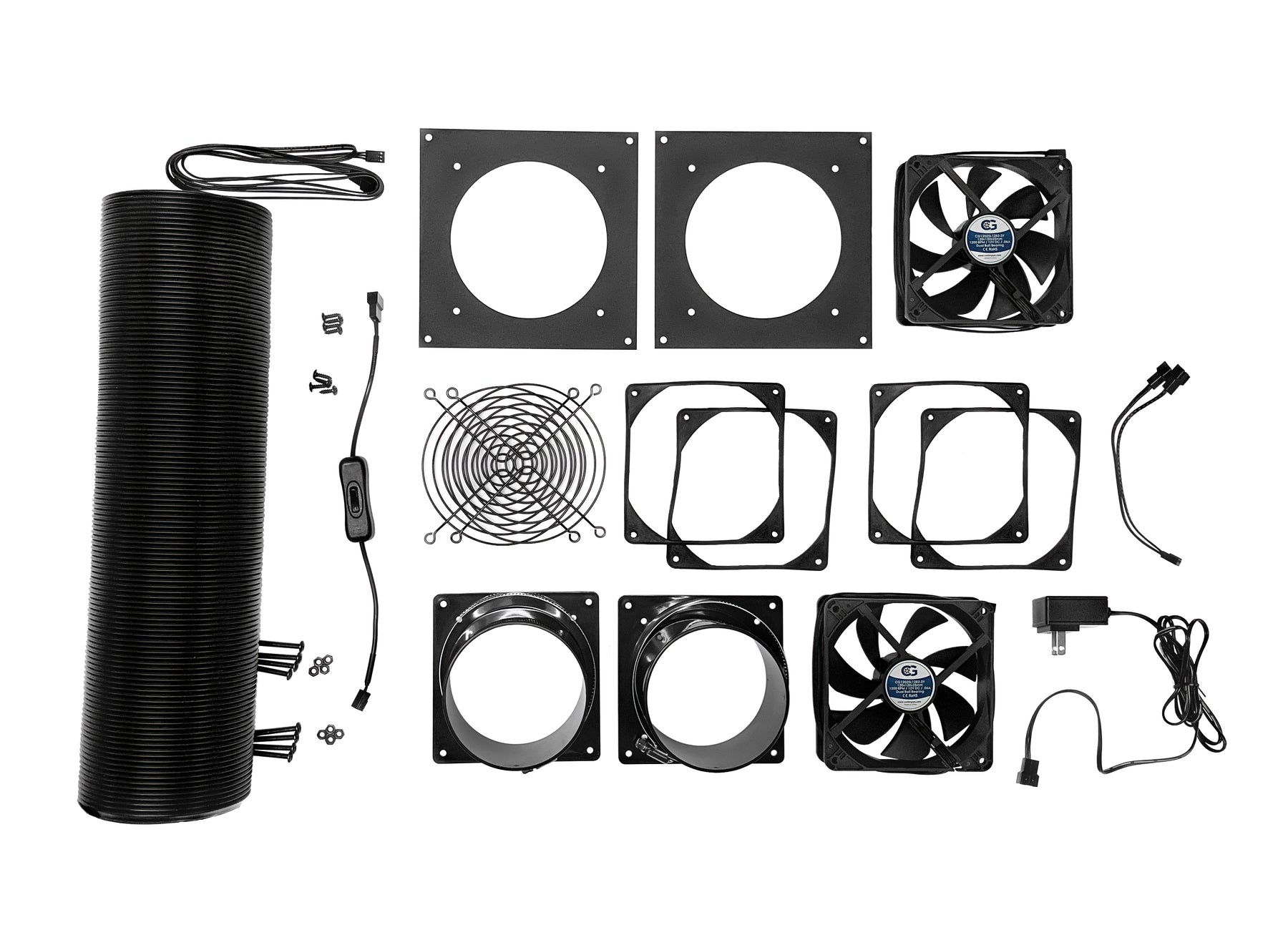 6 Inch Quiet Fan Mounting And Ducting Kit – Coolerguys