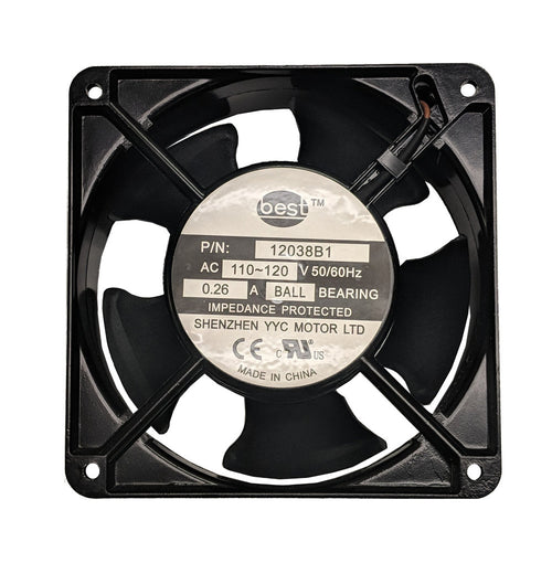 Best Electronics 120x120x38mm Low Speed AC Fan BT12038B1 - Coolerguys