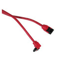 OKGear Red SATA 3.0/6Gbit/s Premium Round Cable 28" (70CM) Straight to Right Angle - Coolerguys