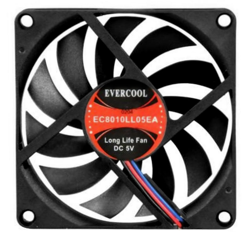 Evercool 80x80x10mm 5 Volt EC8010LL05EA