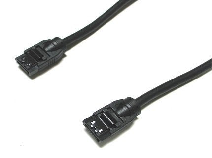 OKGear Straight to Straight Round SATA III Cables (8", black) - Coolerguys