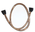 OKGear 18 inch Copper Premium SATA III Round Cable 6GB/s Right Angle to Right Angle w/latch - Coolerguys