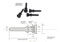 Acousti Anti Vibration Fan Mounts Ultra-Soft / pack of (8) AFM02B - Coolerguys