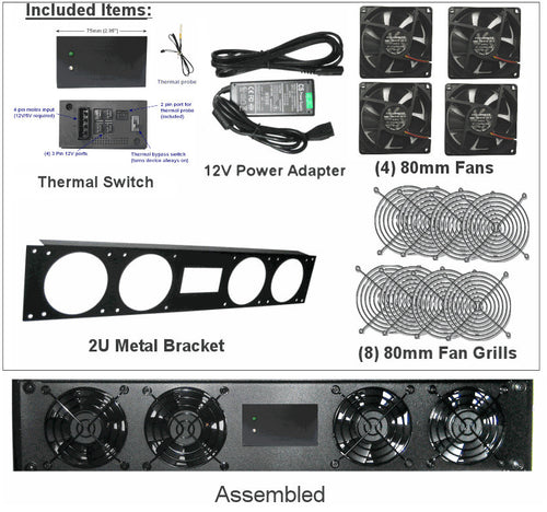 AC Power Fan Cord with Split 3 Head Female Plugs – Coolerguys