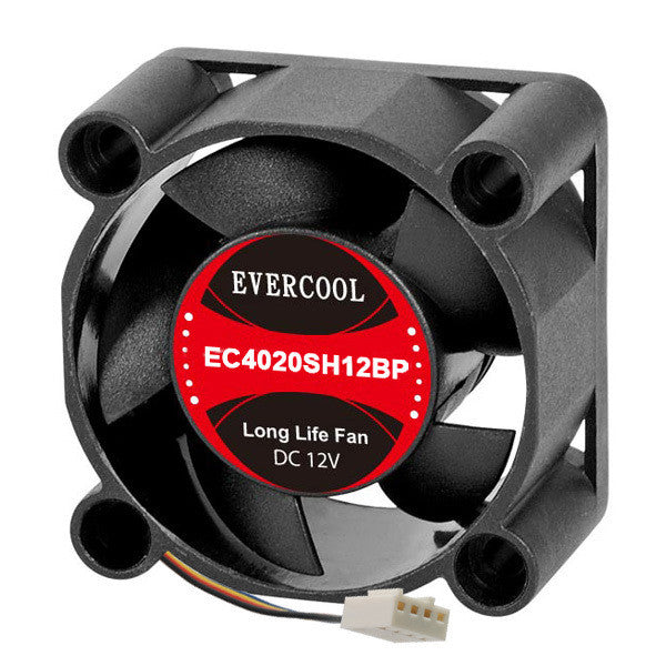 Evercool 40x40x20mm PWM Ball Bearing Fan 12V-EC4020SH12BP - Coolerguys