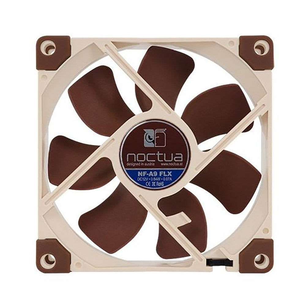 Noctua 90x90x25mm 12 Volt 3 Pin Fan NF-A9 FLX – Coolerguys