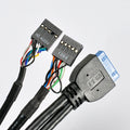 Lian Li USB3.0 (20pin-plug) Multi-Media I/O Ports Cable Kit PW-IE20AH51T0 - Coolerguys