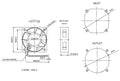 Sunon 50x50x15mm 12 Volt Fan 2 Wire with 2 Pin Connector-KDE1205PHV2.MS.A.GN - Coolerguys